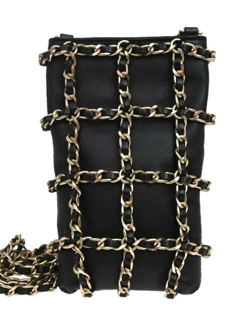 Chanel Lambskin Tech Me Out Lambskin Phone Case Shoulder Bag